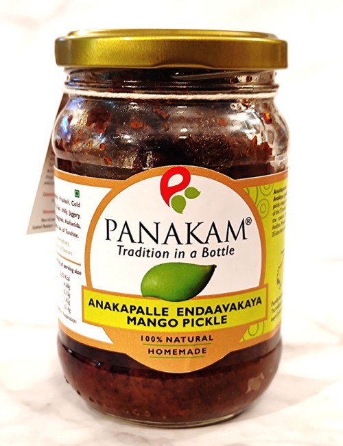 Anakapalle Endaavakaaya Mango Pickle (Without Garlic) 