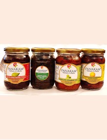 Rajapalayam Pickles Combo - 4 Pickles - Mango, Mango Pepper, Dhabakkai & Gooseberry