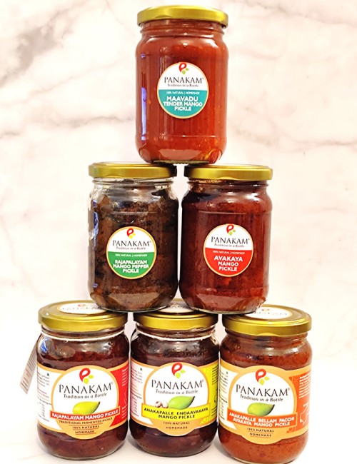 Complete Mango Pickles selection - 6 pickles