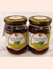 Anakapalle Endaavakaya Mango Pickle with Garlic + Without Garlic