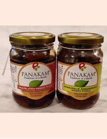 Anakapalle Endaavakaya Mango Pickle without Garlic + Rajapalayam Mango Pickle